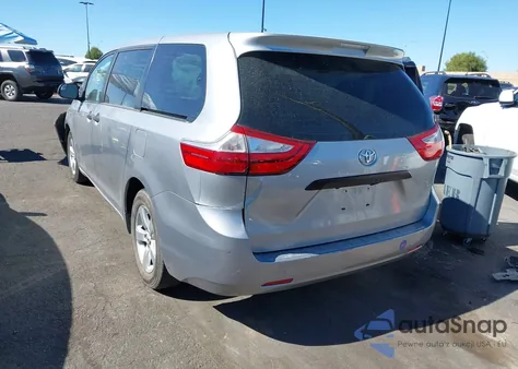 2017 Toyota Sienna L 7 Passenger from USA, damaged, VIN 5TDZZ3DC6HS841980